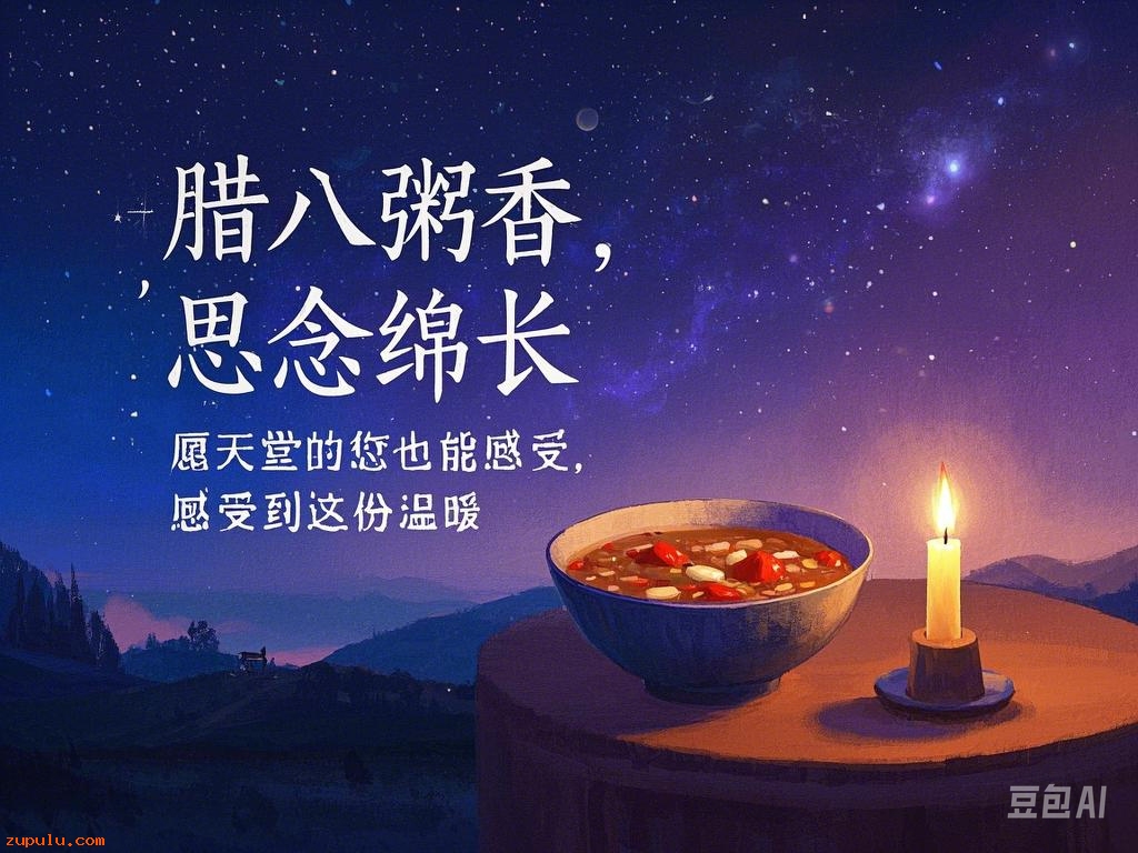 臘八粥香，思念綿長(zhǎng)，愿天堂的您也能感受到這份溫暖